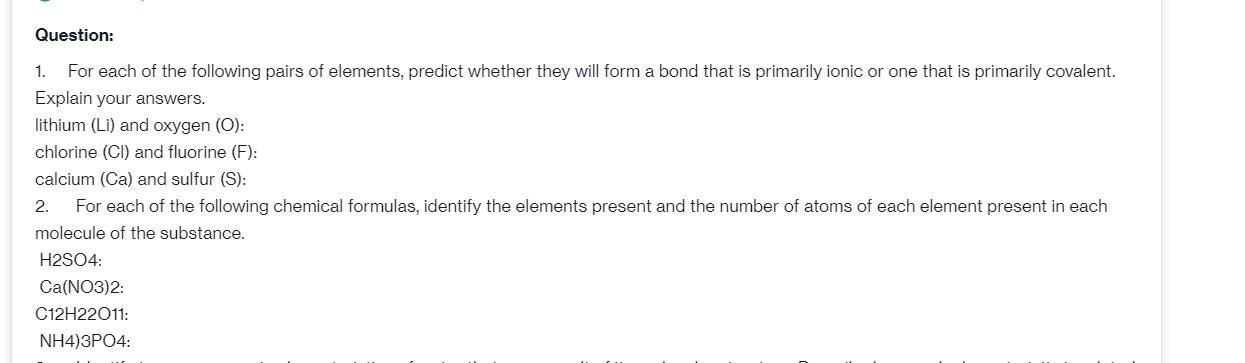 Solved Question: 1. For each of the following pairs of | Chegg.com
