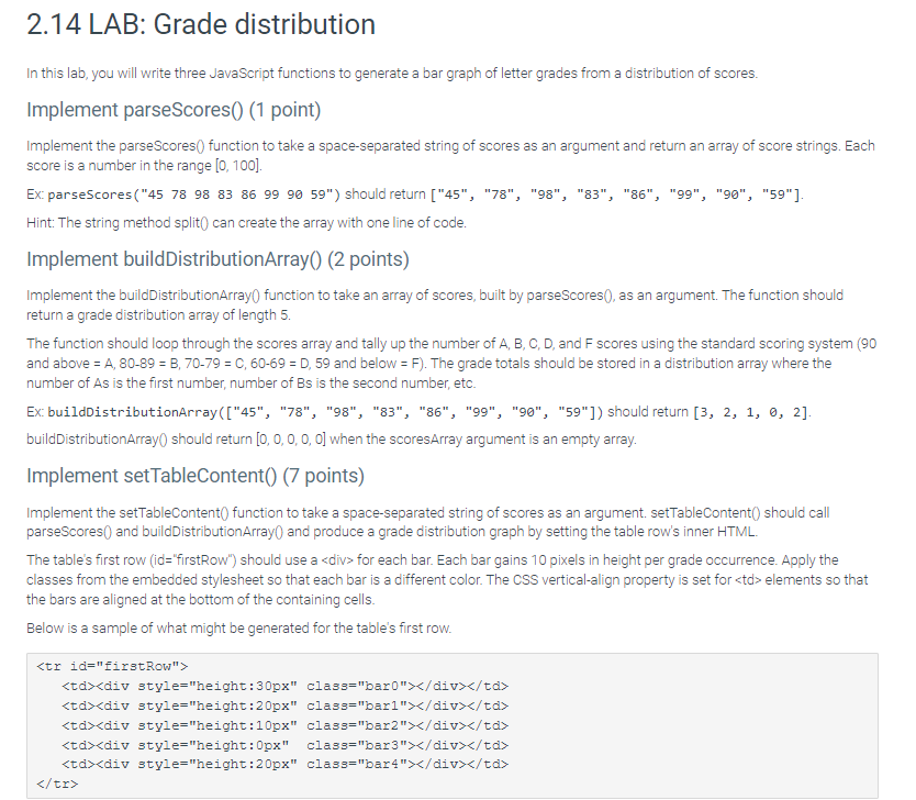 Solved In this lab, you will write three Javascript | Chegg.com