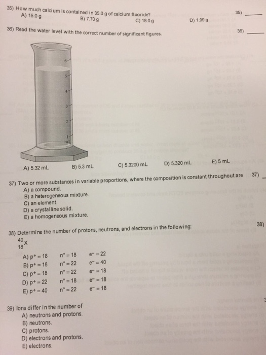 Solved: 35) How Much Calcium Is Contained In 35.0 G Of Cal... | Chegg.com