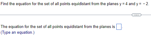 Solved Find the equation for the set of all points | Chegg.com
