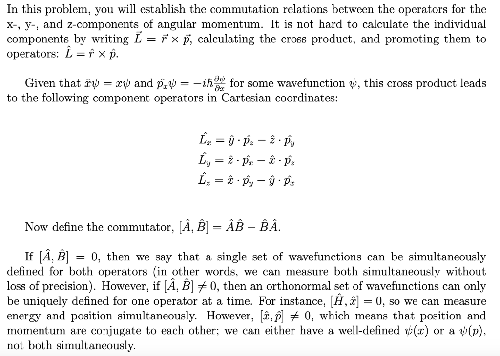 Solved In This Problem, You Will Establish The Commutation | Chegg.com