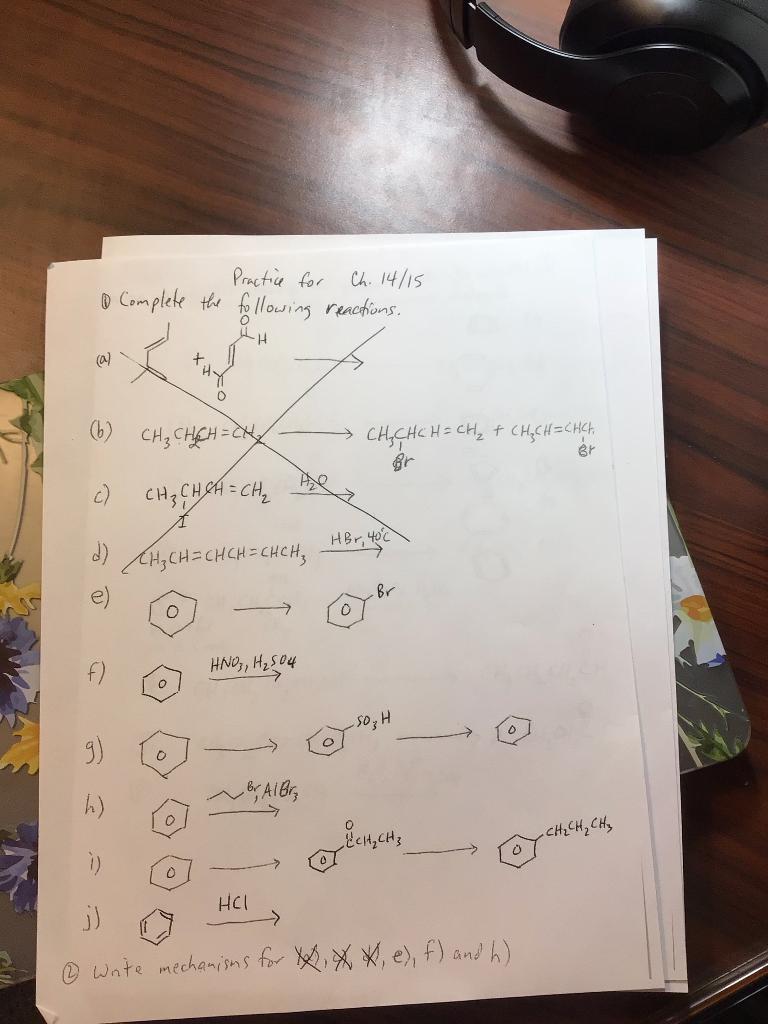 Solved Practice For Ch. 14/15 & Complete The Following | Chegg.com