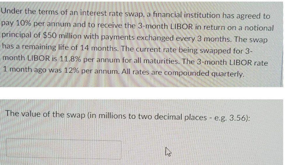 solved-under-the-terms-of-an-interest-rate-swap-a-financial-chegg