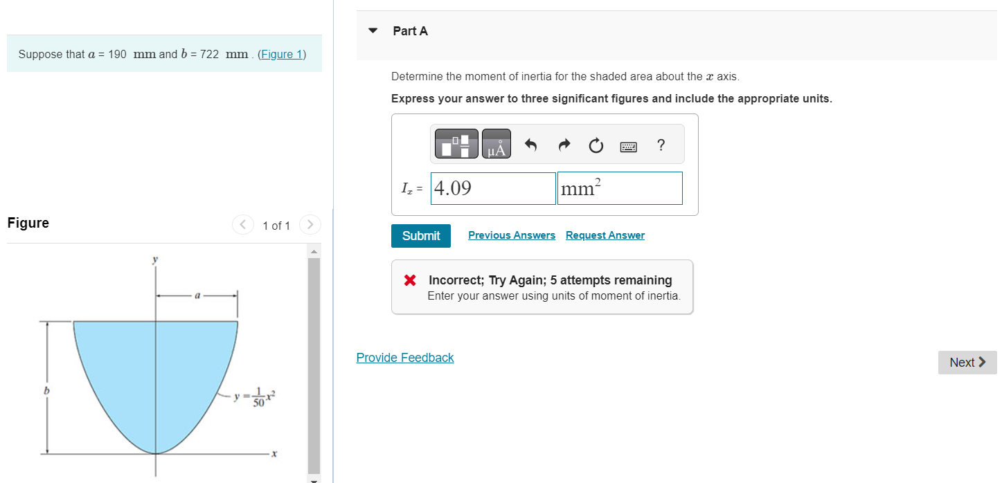 Solved Suppose that a=190 mm and b=722 mm. (Figure 1) | Chegg.com