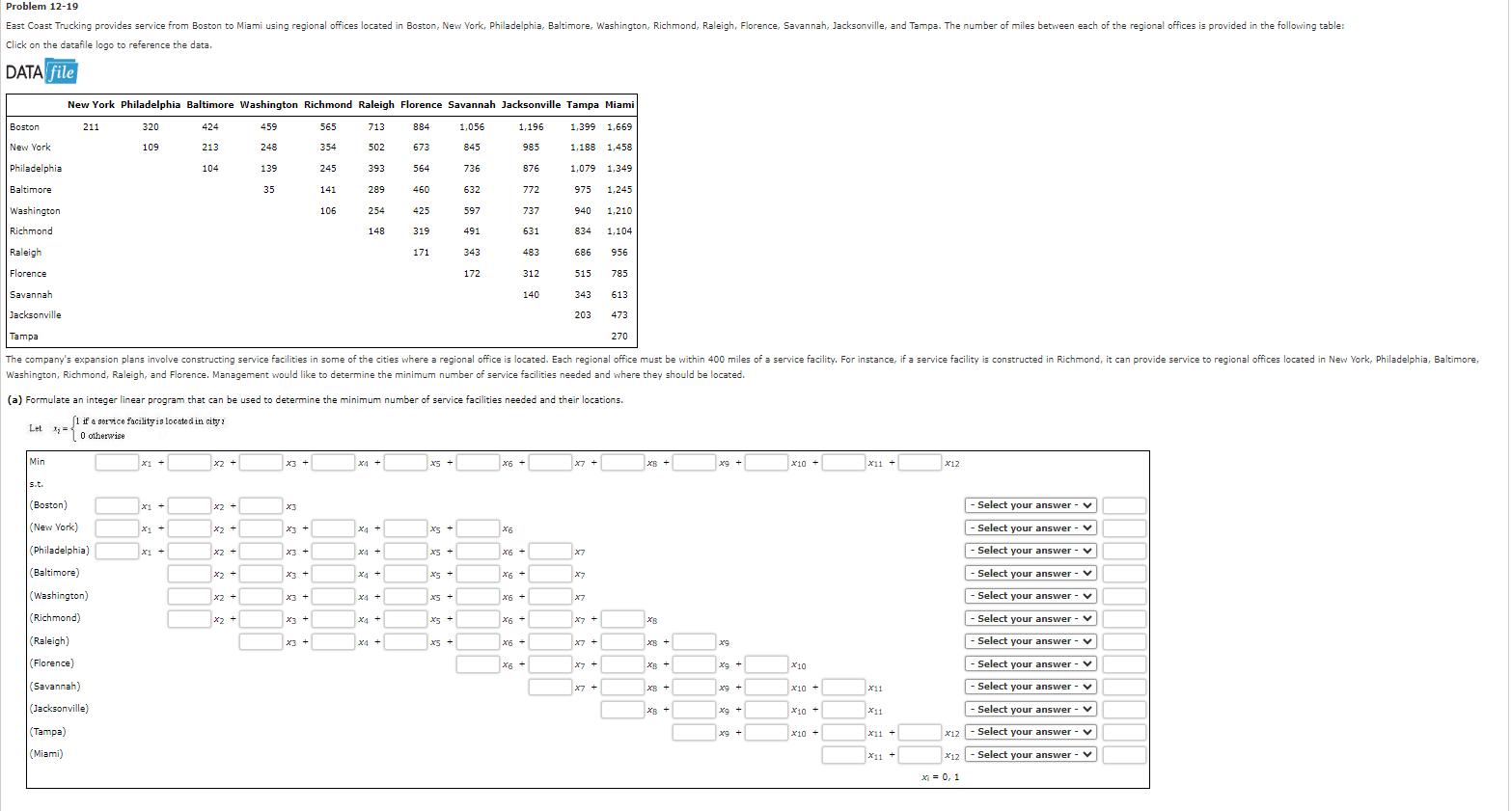 Click on the datafile logo to reference the data. | Chegg.com