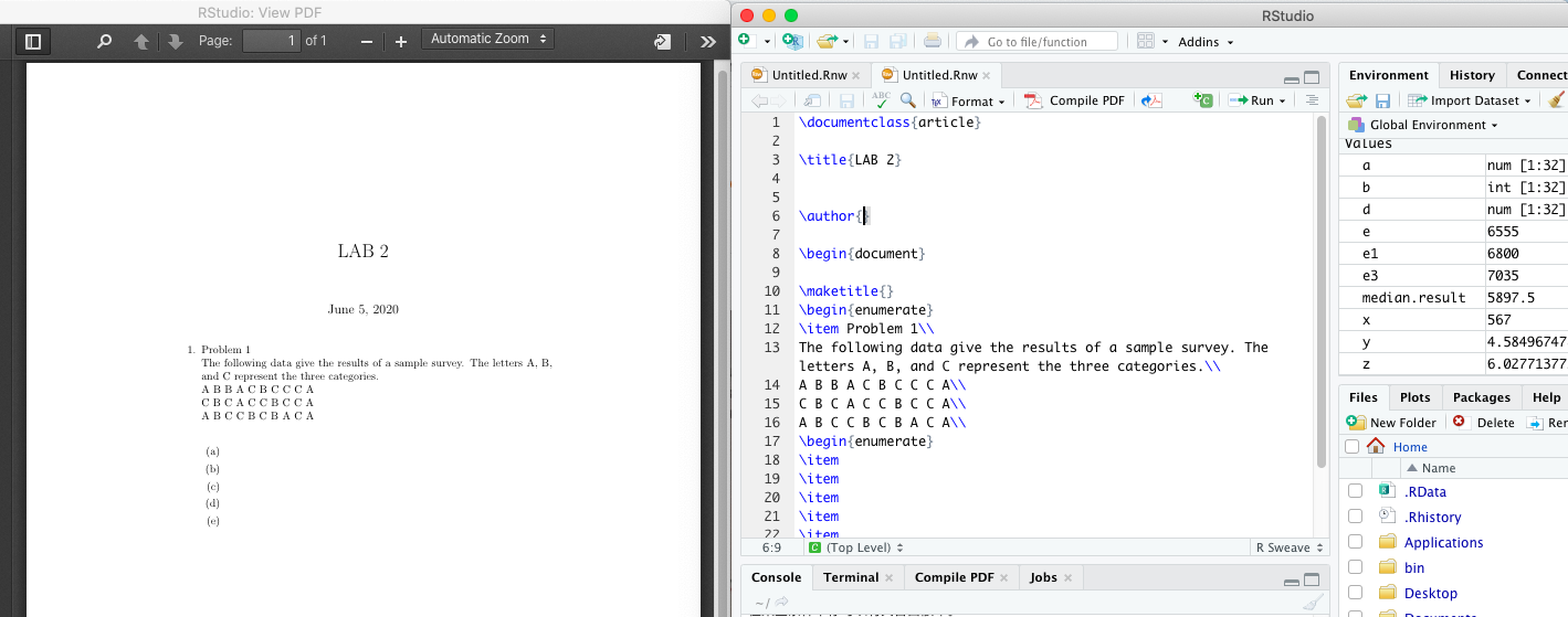 Solved RStudio: View PDF RStudio Et Page: 1 Of 1 + Automatic | Chegg.com