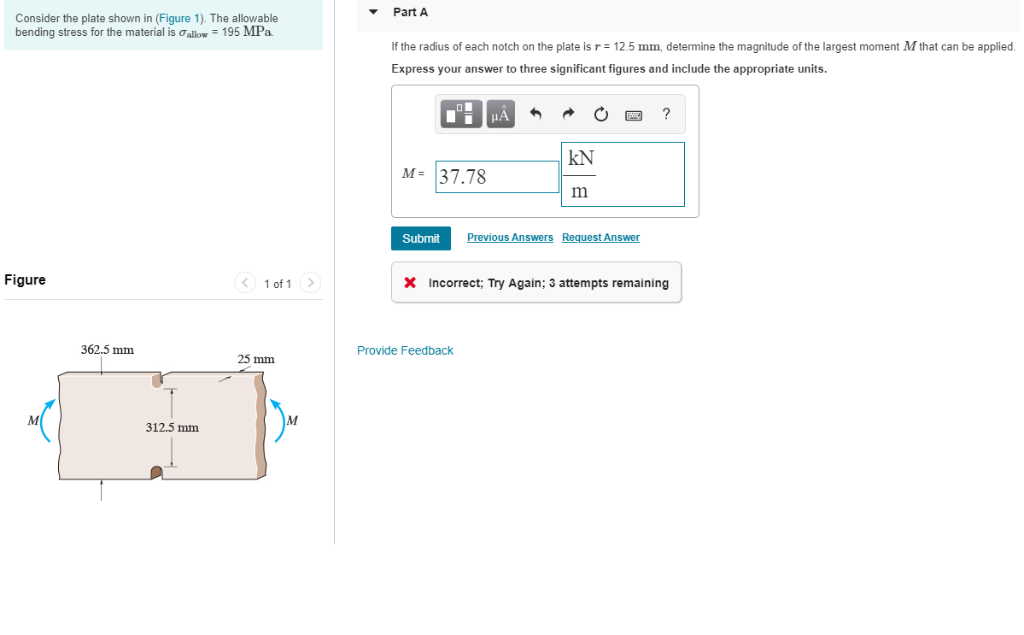 Solved Part A Consider the plate shown in (Figure 1). The | Chegg.com