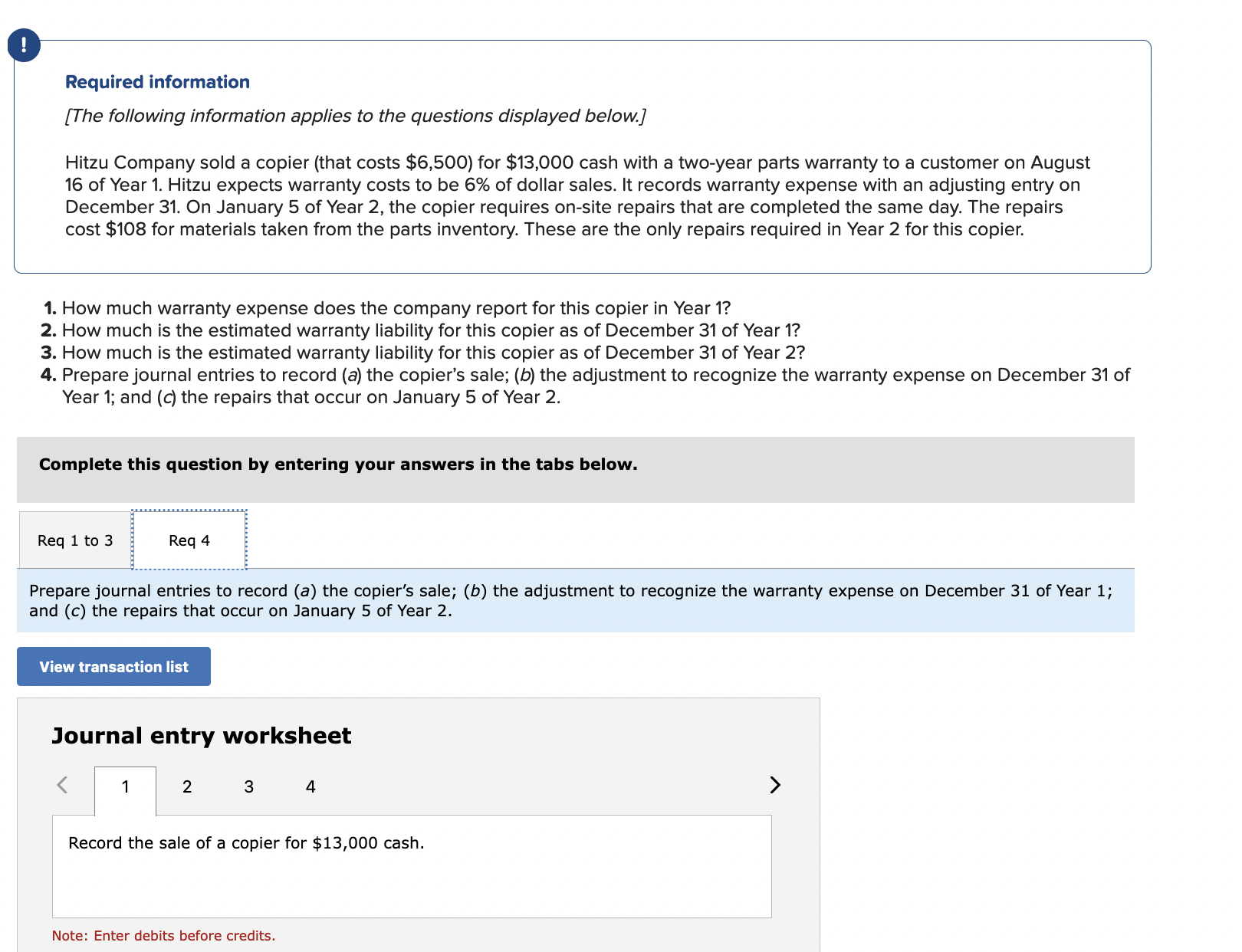 Solved Required information [The following information Solved Required information [The following information