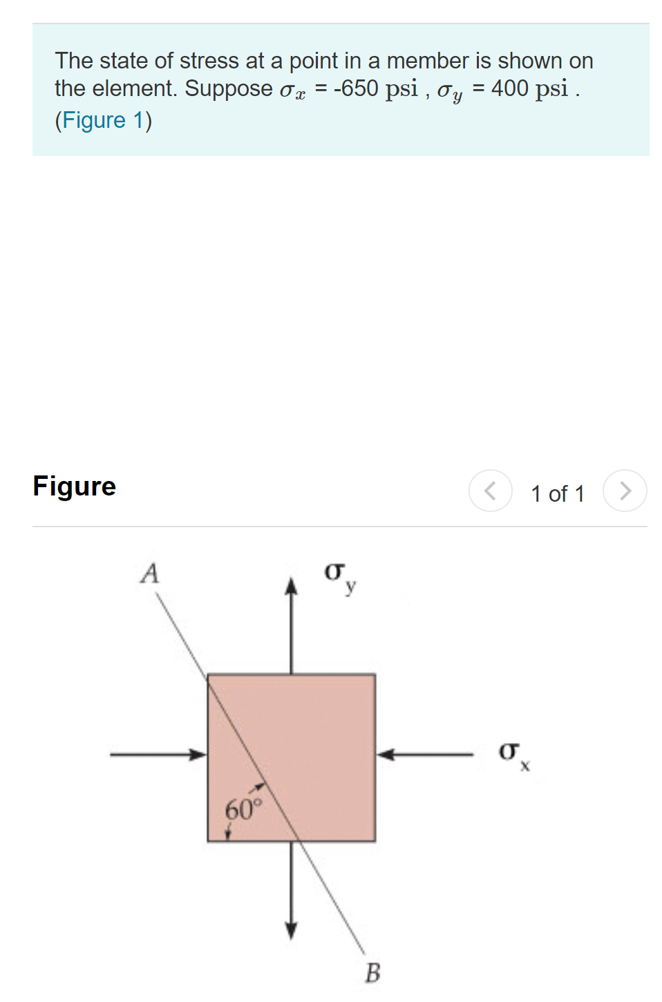 Solved Part B Using The Mohr's Circle Constructed For The | Chegg.com