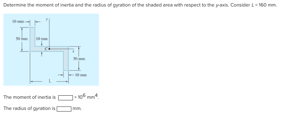 Solved Determine the moment of inertia and the radius of | Chegg.com