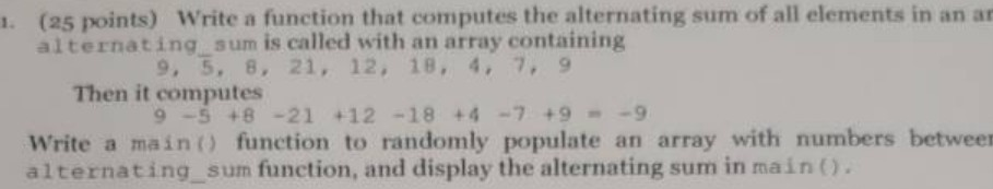 Solved (as points) Write a function that computes the | Chegg.com