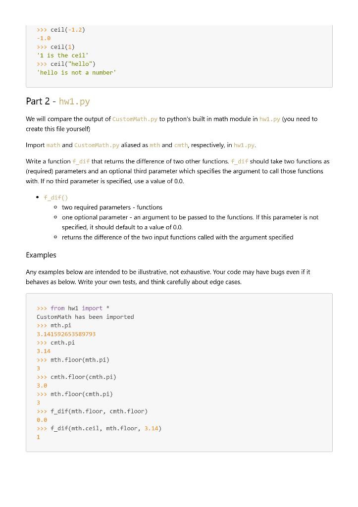 Solved Mod 1 Homework: Basic Python In this assignment, we | Chegg.com