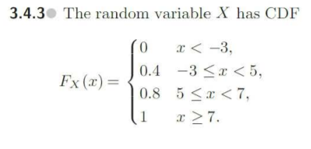 Solved 3.8.4 Find the variance of the random var- ciable X | Chegg.com