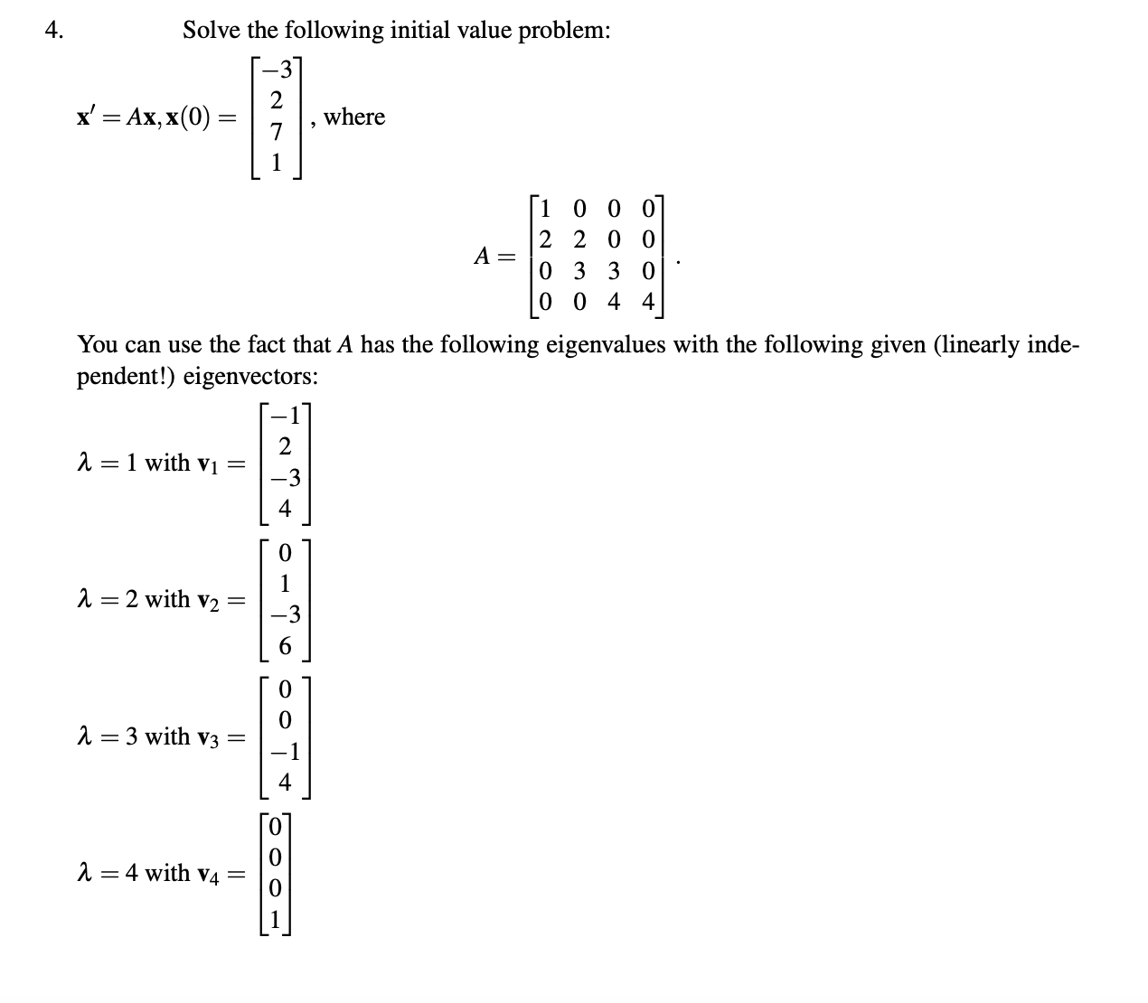 Solved Solve The Following Initial Value Problem: | Chegg.com