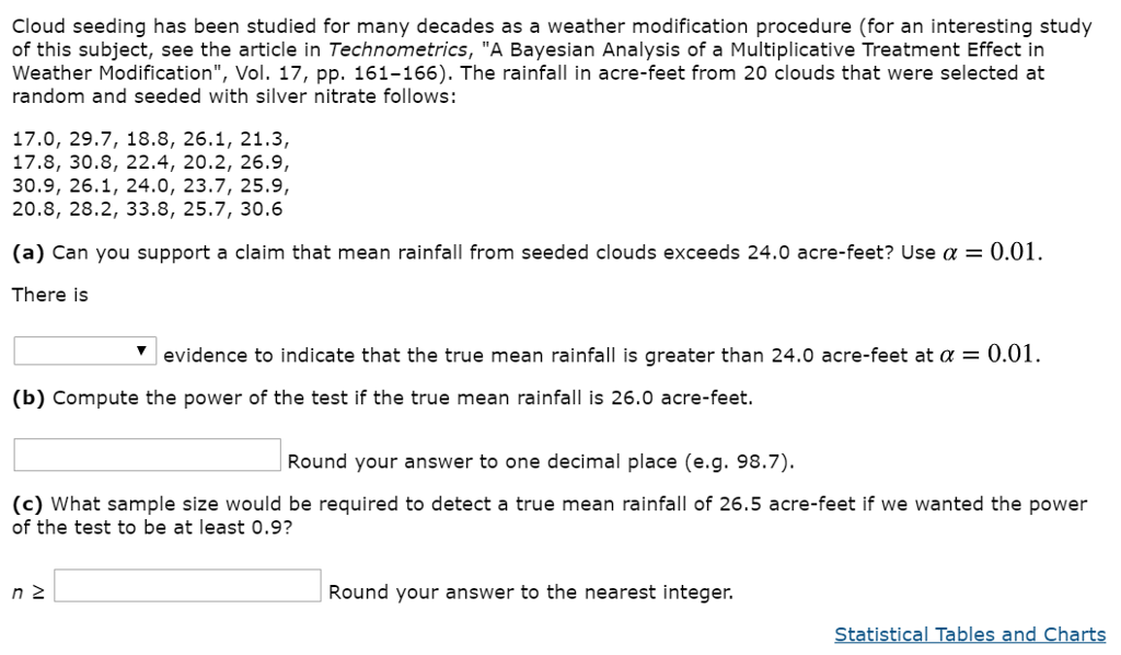 Cloud seeding has been studied for many decades as a | Chegg.com