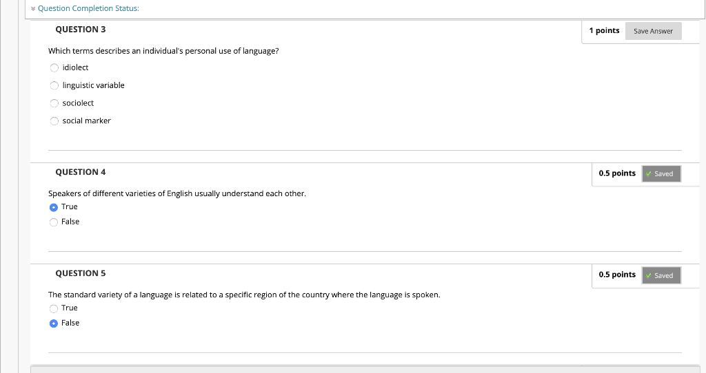 Solved QUESTION 1 0.5 points (Extra Credit) Save Answer | Chegg.com