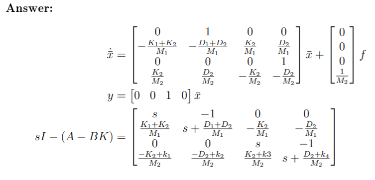 Solved 3. For the system shown below, find a state-space | Chegg.com