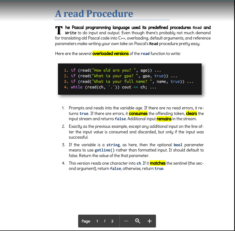 Solved Question 3: The Pascal programming language included