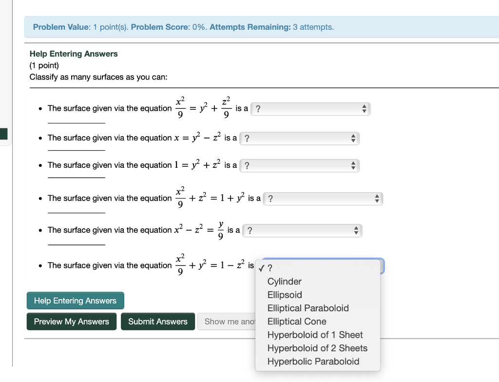 Solved Problem Value: 1 point(s). Problem Score: 0%. | Chegg.com
