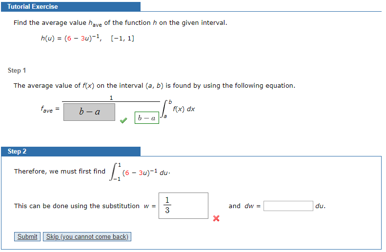 Solved Tutorial Exercise Find The Average Value Have Of T Chegg Com