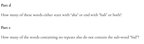 Solved Consider All 6 Letter "words" Made From The Letters A | Chegg.com