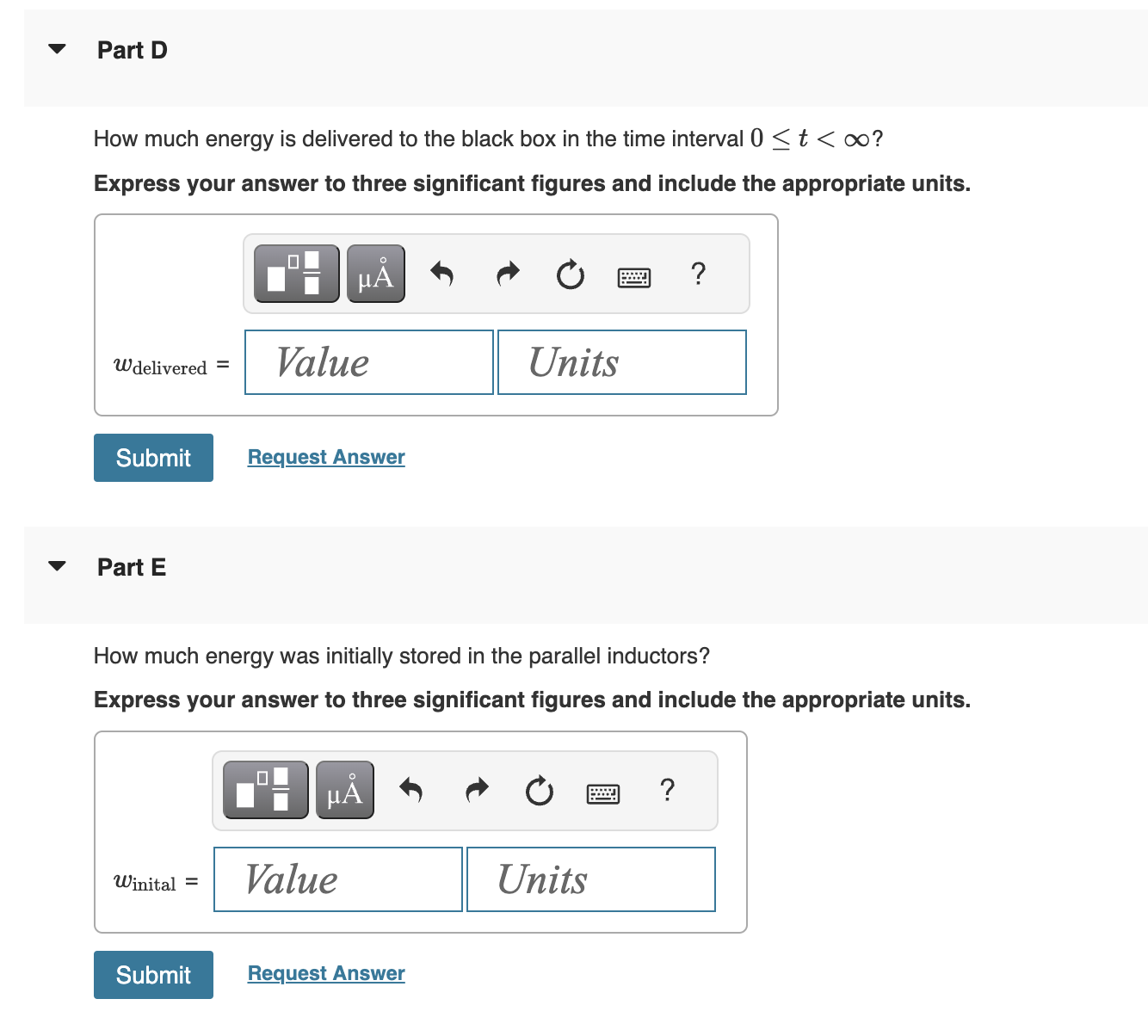 Solved The Two Parallel Inductors In Are Connected Across | Chegg.com