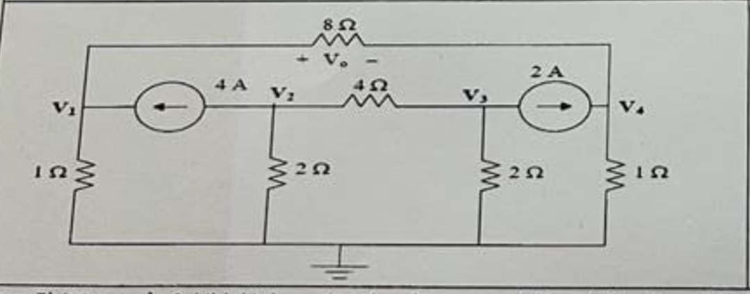 Solved Write down the node voltages V1, V2, V3, and V4 in | Chegg.com