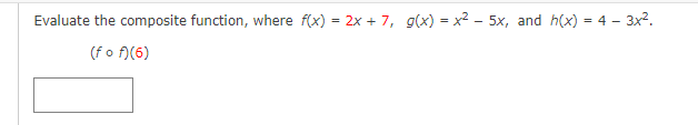 Solved Evaluate the composite function, where | Chegg.com