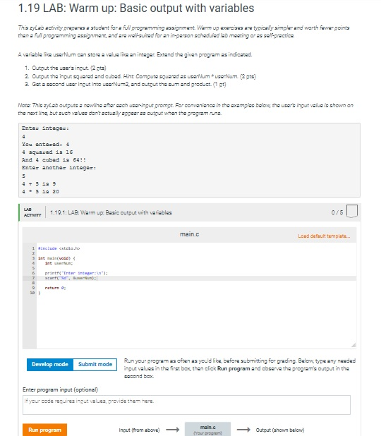 solved-1-19-lab-warm-up-basic-output-with-variables-c