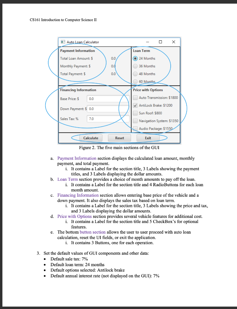 Auto loan store calculator with tax