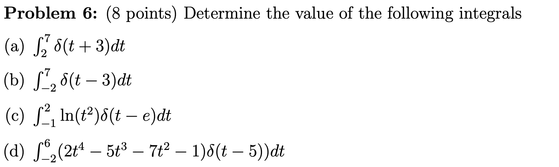 Solved Problem 6 8 Points Determine The Value Of The F Chegg Com