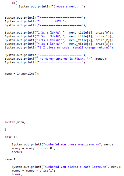 This is a java program problem. Vending machine | Chegg.com