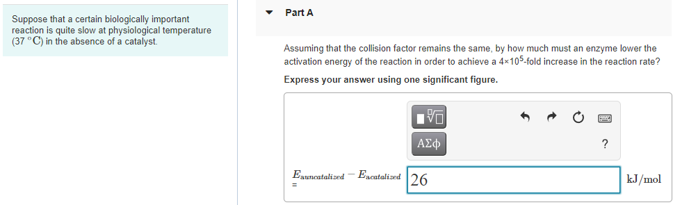 Solved Part A Suppose That A Certain Biologically Important Chegg Com