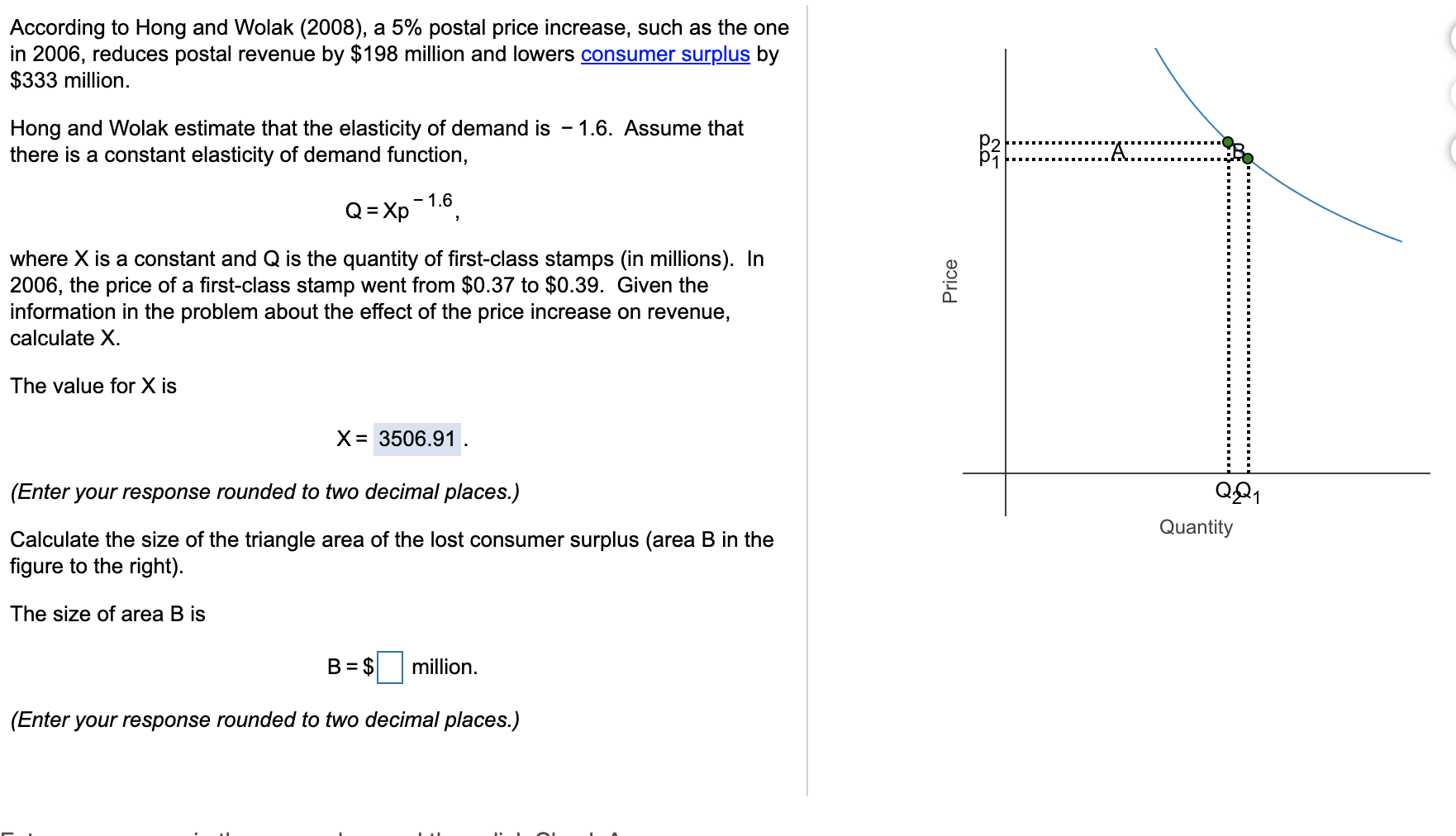 Solved According to Hong and Wolak (2008), a 5% postal price