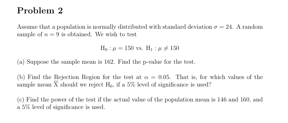 Solved Problem 2 Assume that a population is normally | Chegg.com