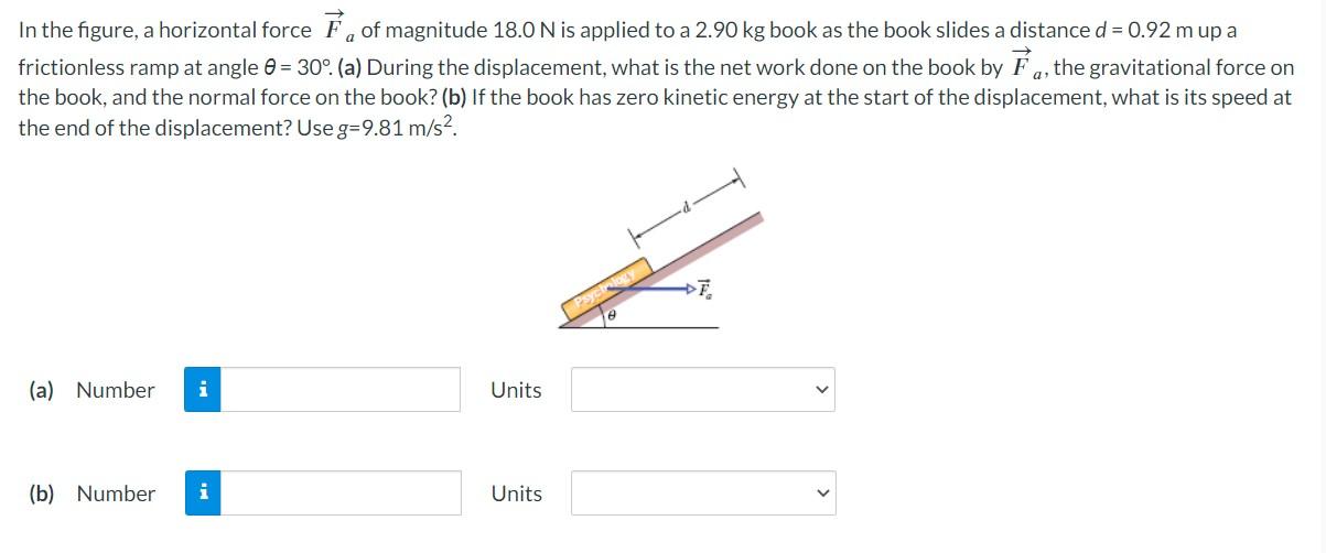 Solved In The Figure, A Horizontal Force Fa Of Magnitude | Chegg.com