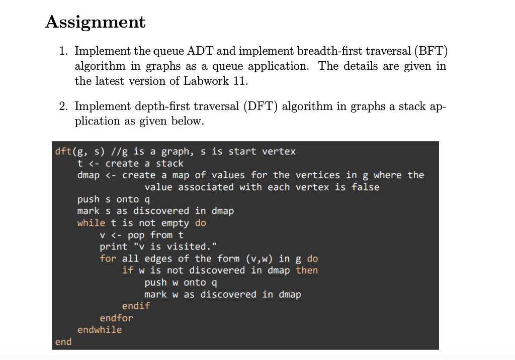 Solved Assignment 1. Implement the queue ADT and implement | Chegg.com
