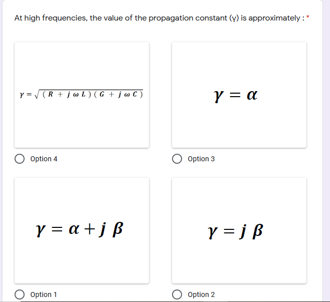 Solved At High Frequencies The Value Of The Propagation Chegg Com