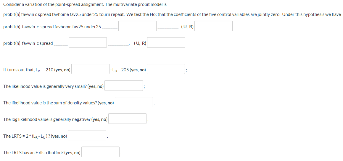 Consider A Variation Of The Point Spread Assignmen Chegg Com