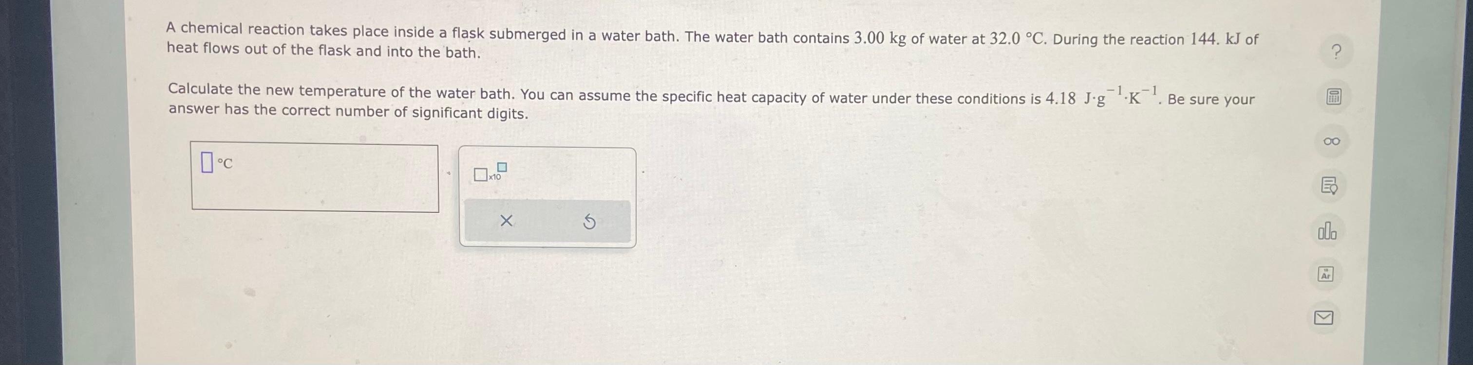 Solved A chemical reaction takes place inside a flask | Chegg.com