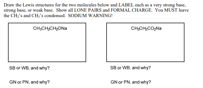 Solved Draw The Lewis Structures For The Two Molecules Below | Chegg.com