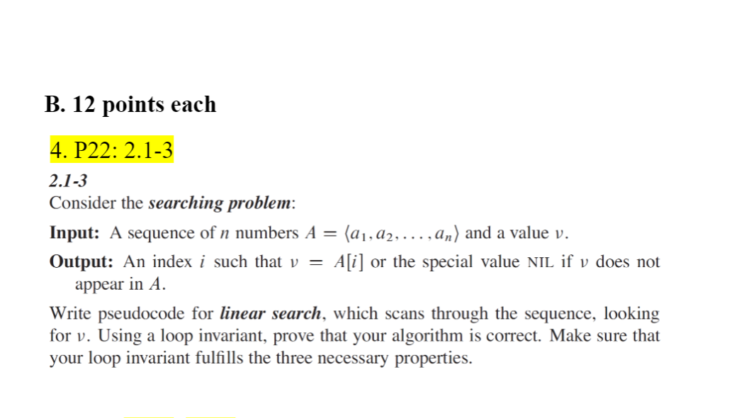 Solved B. 12 points each 4. P22: 2.1-3 2.1-3 Consider the | Chegg.com