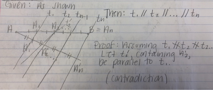 Solved Given: segment AB and AB’ with points on these | Chegg.com