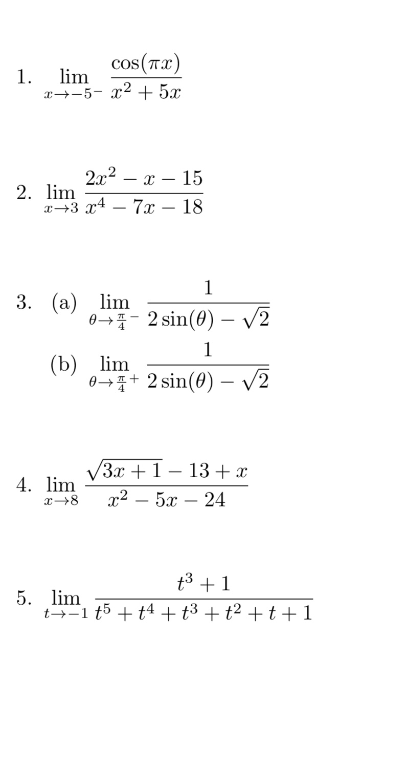 solved-1-cos-113-lim-x-5-x2-5x-2x2-x-15-2-lim-x-3-chegg