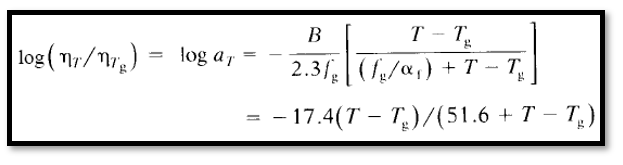 Solved With the help of the WLF equation, calculate the | Chegg.com