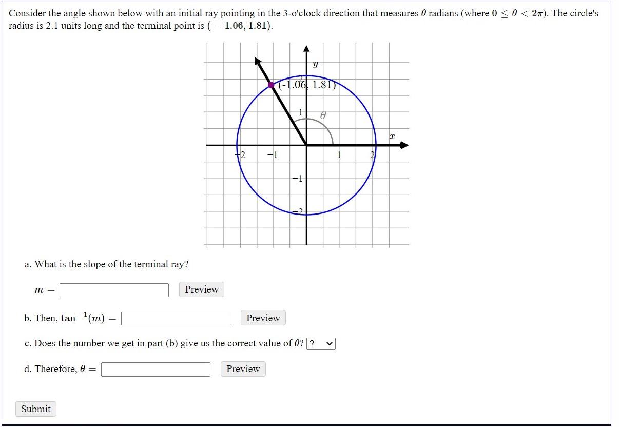 Solved Consider the angle shown below with an initial ray | Chegg.com