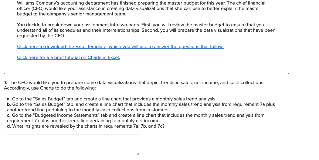 Williams Company S Accounting Department Has Finished Chegg Com