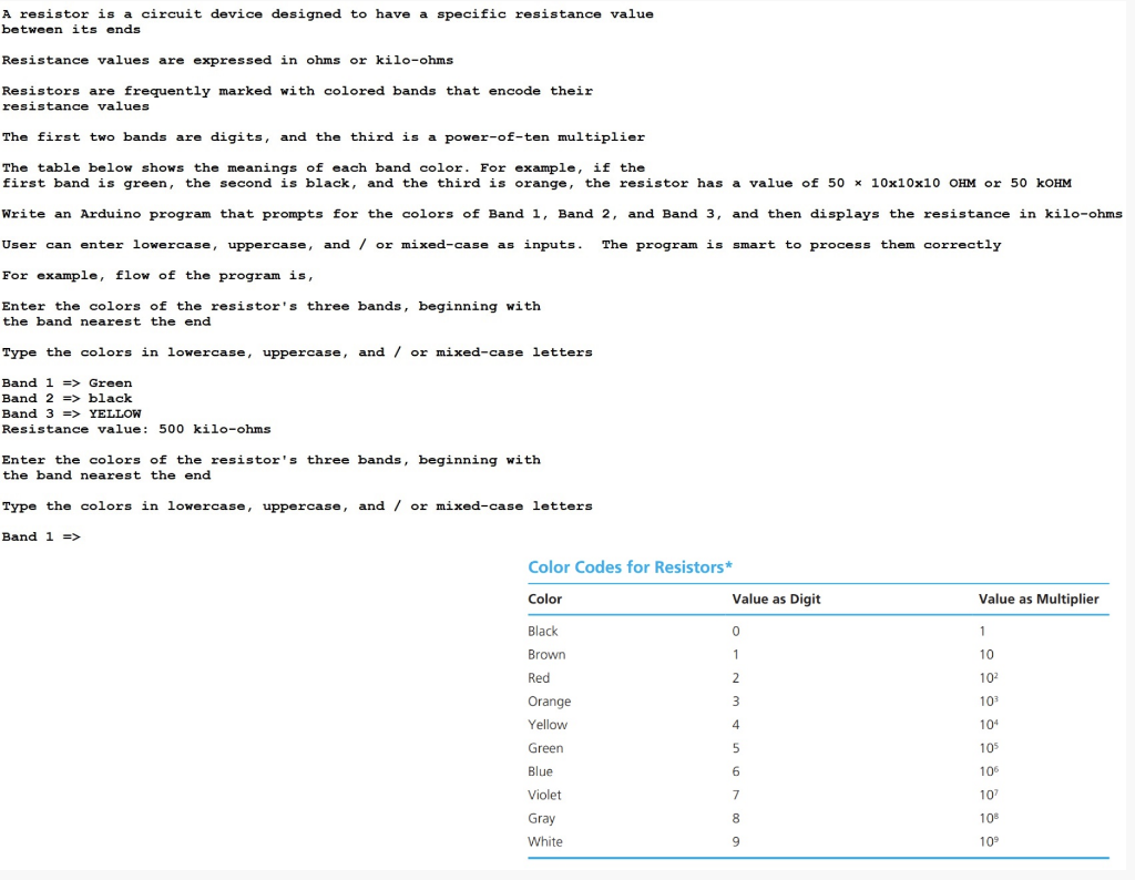 Solved A resistor is a circuit device designed to have a | Chegg.com