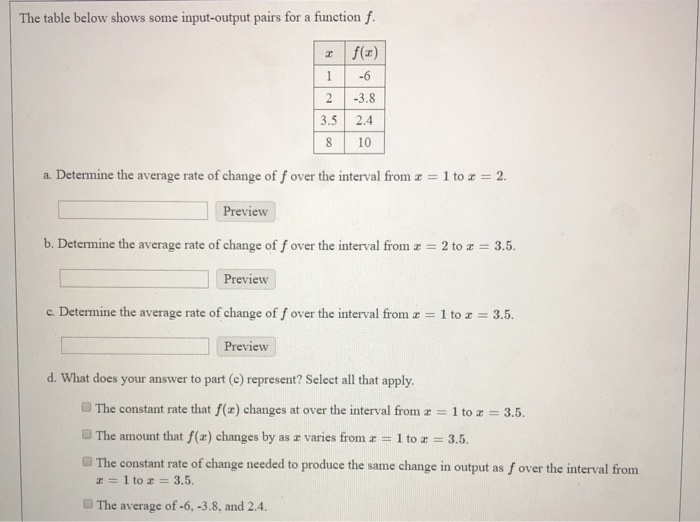 Solved The table below shows some input-output pairs for a | Chegg.com