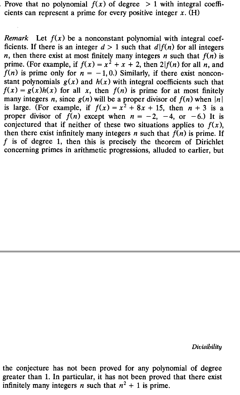 Solved - Prove that no polynomial f(x) of degree > 1 with | Chegg.com